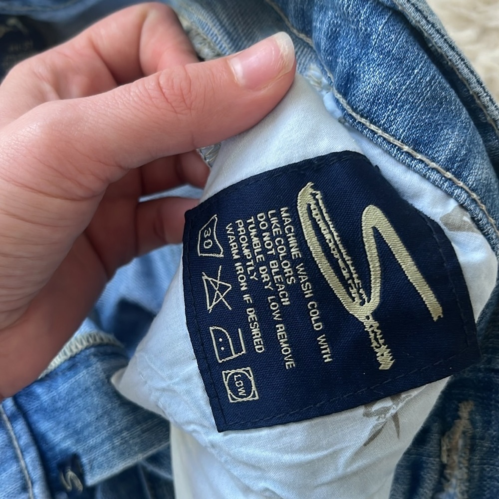 Seven7 light wash low rise flare jeans - Picture 6 of 7